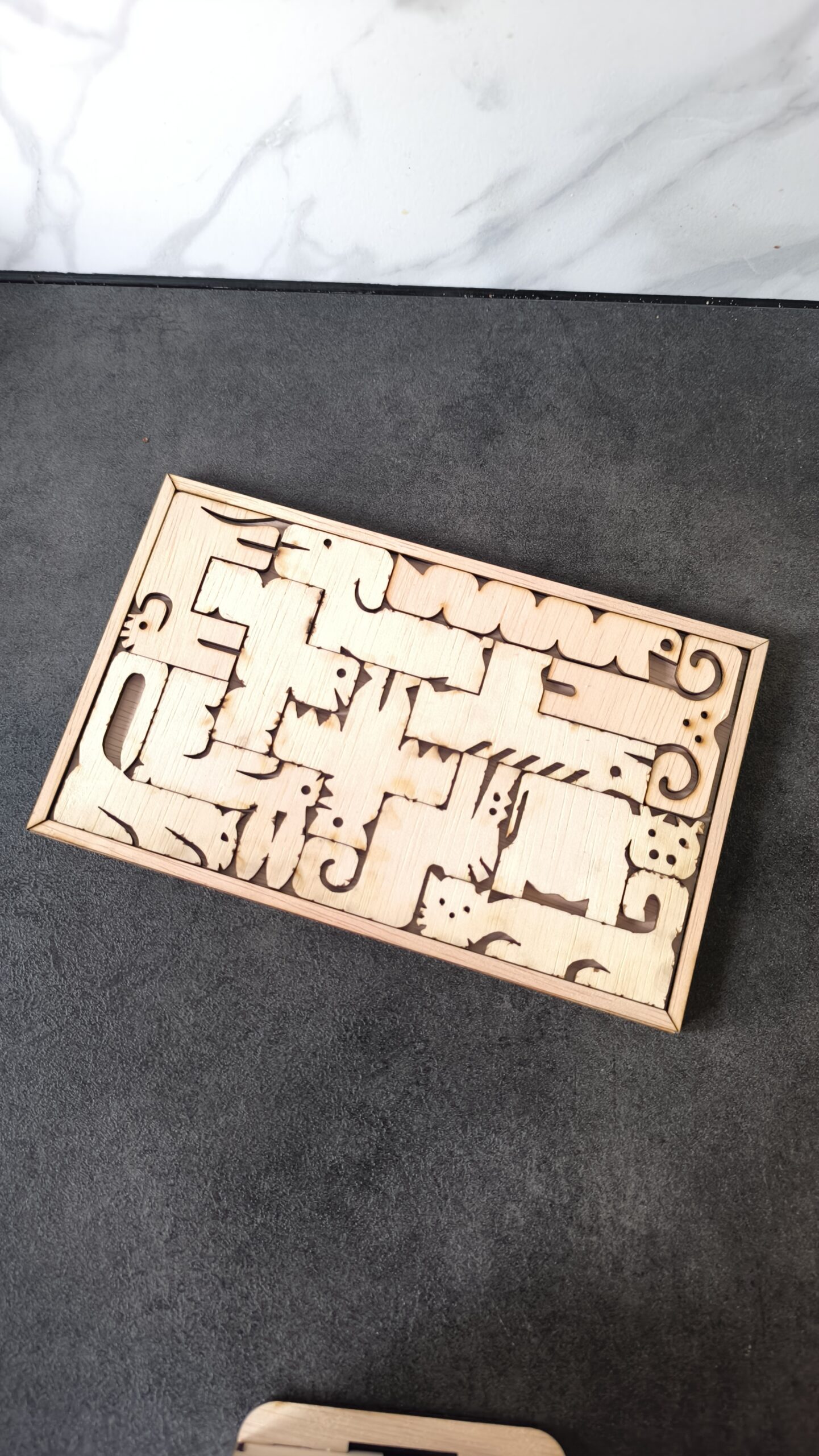 Puzzle drewniane zwierzątka