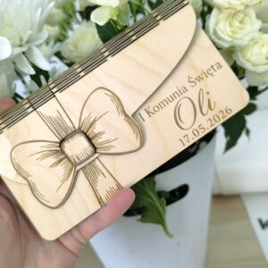 Koperta drewniana personalizowana + grawer
