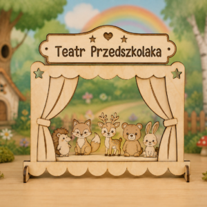 Drewniany teatrzyk dla dzieci „Teatrzyk przedszkolaka”