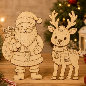 Figurka Renifera ze sklejki – 25 cm