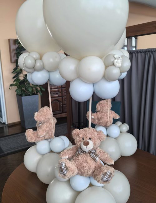 Balony z misiami na stół