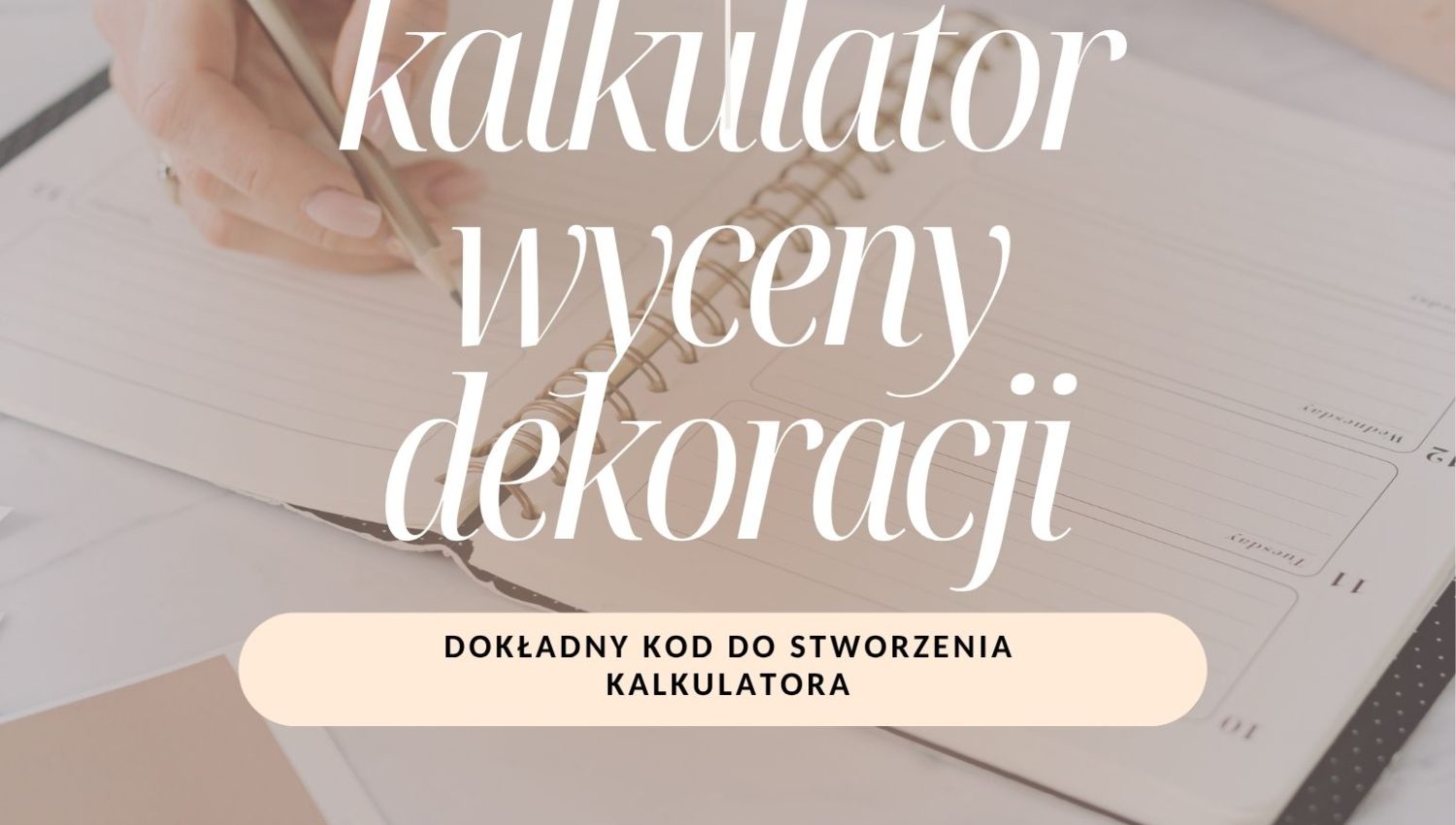 kalkulator wyceny dekoracji